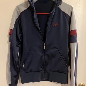Vintage Nike 70s/80s track jacket pristine condition mens size small navy/maroon
